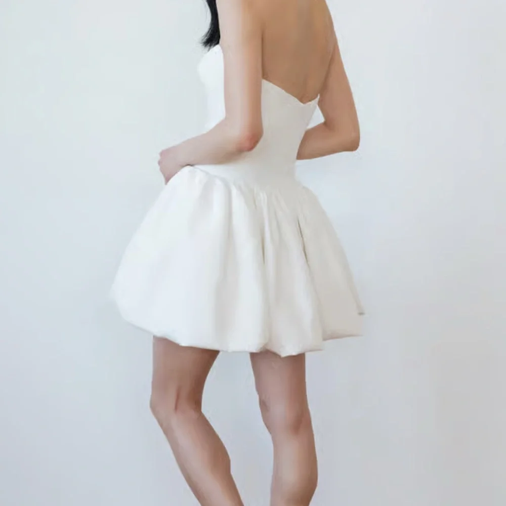 Jenny Yoo Strapless Cream Dress - Picture 2 of 3